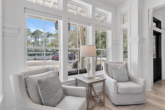 sunroom / solarium featuring plenty of natural light