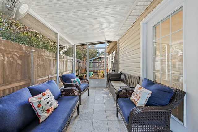 view of sunroom / solarium