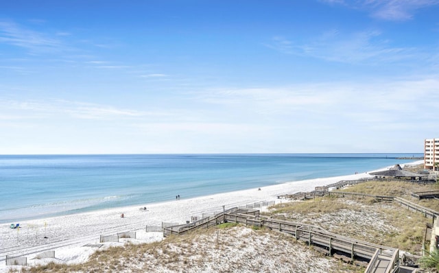 water view with a beach view