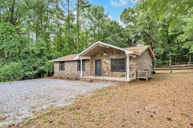 5241 Bob Sikes Rd, Defuniak Springs, FL 32435 - view of front of property with brick siding and stone siding