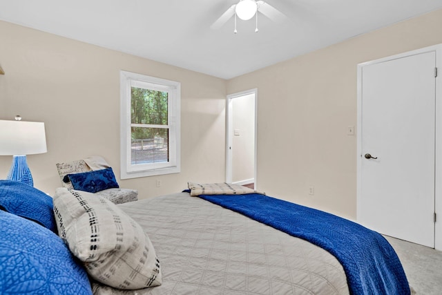 5241 Bob Sikes Rd, Defuniak Springs, FL 32435 - bedroom with ceiling fan and carpet