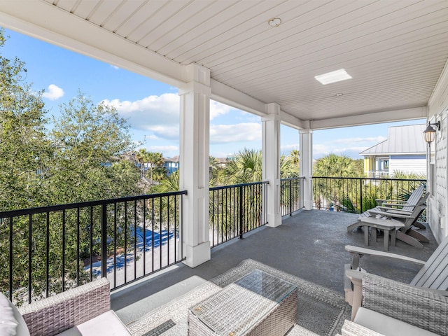 view of balcony