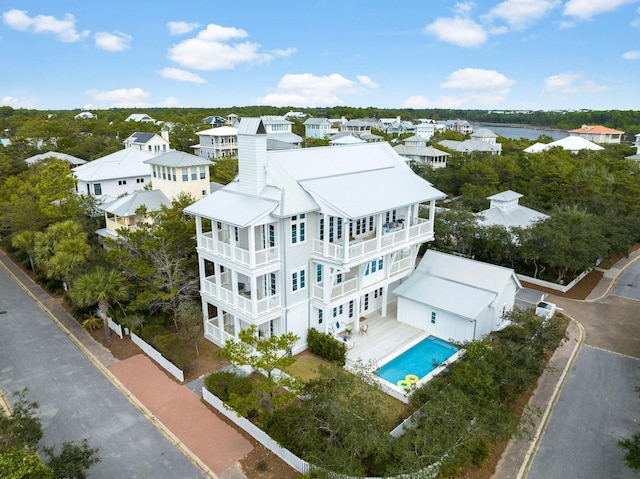 birds eye view of property