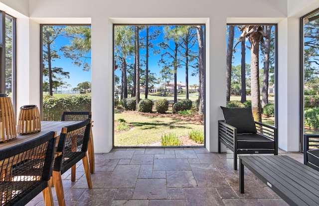 sunroom with a wealth of natural light