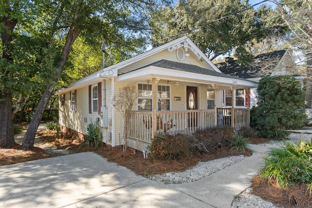 view of front facade featuring a porch