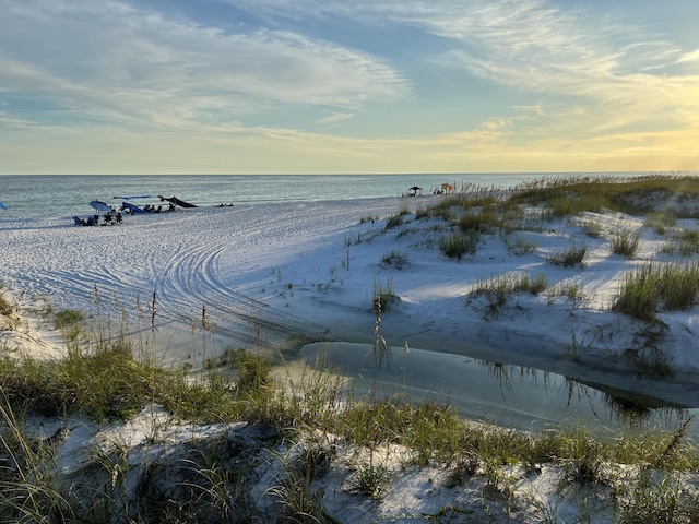 water view with a beach view