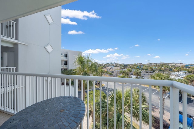 view of balcony