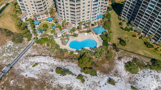 birds eye view of property