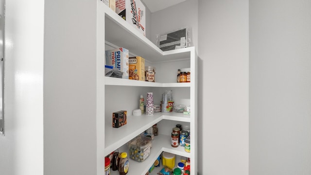 view of pantry