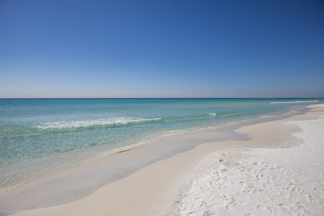 water view featuring a beach view