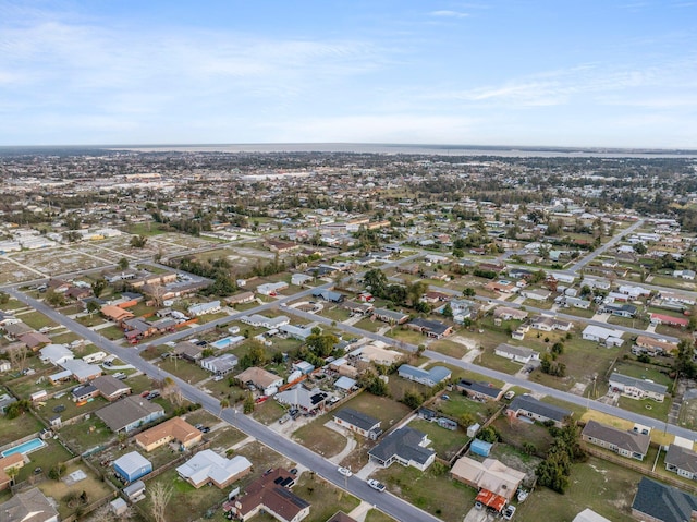 bird's eye view with a residential view