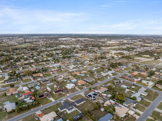 aerial view featuring a residential view