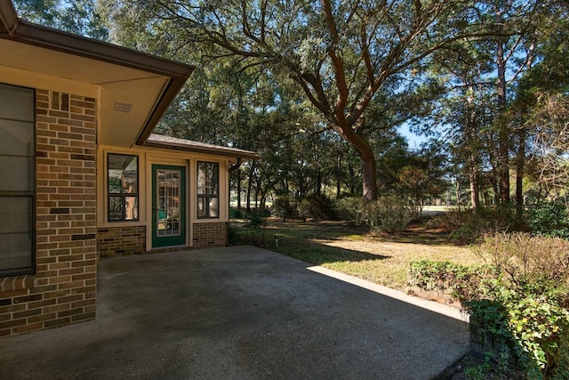 view of yard with a patio