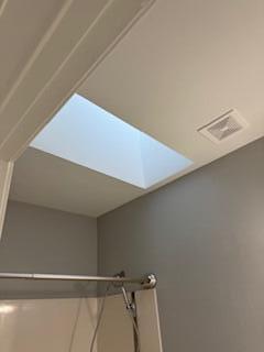 room details with a skylight and visible vents