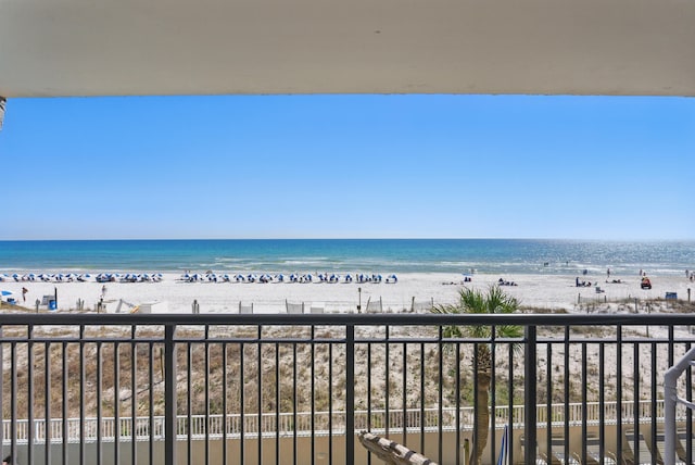 water view featuring a view of the beach