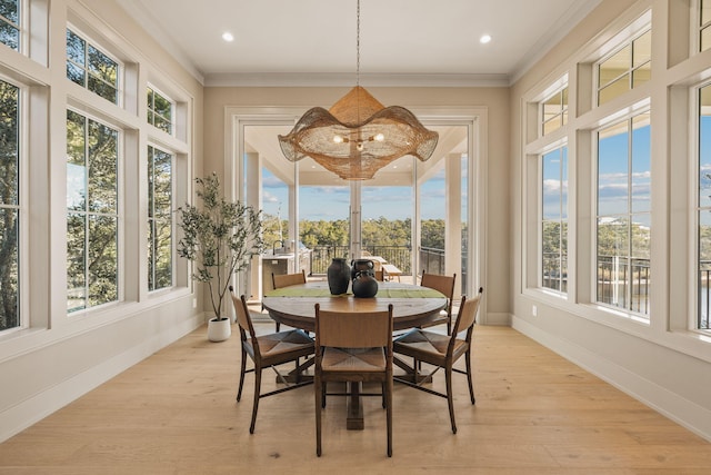 sunroom featuring a healthy amount of sunlight