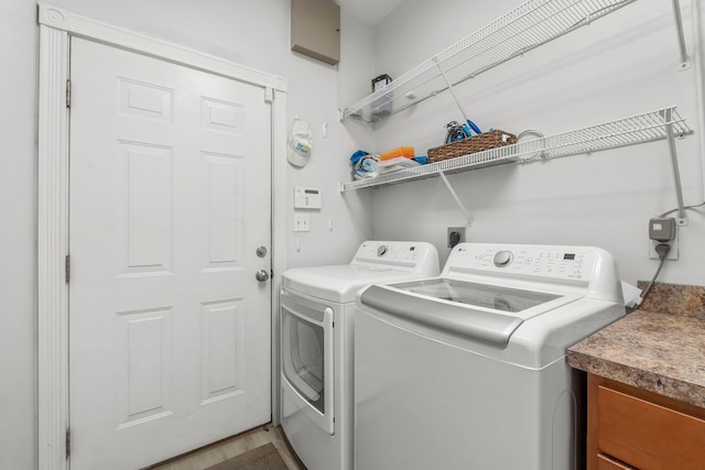 laundry room with laundry area and washer and clothes dryer