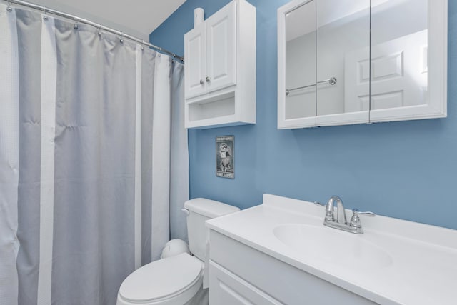 79 N 6th St, Santa Rosa Beach, FL 32459 - full bath with toilet, curtained shower, and vanity