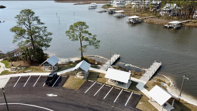 79 N 6th St, Santa Rosa Beach, FL 32459 - birds eye view of property featuring a water view