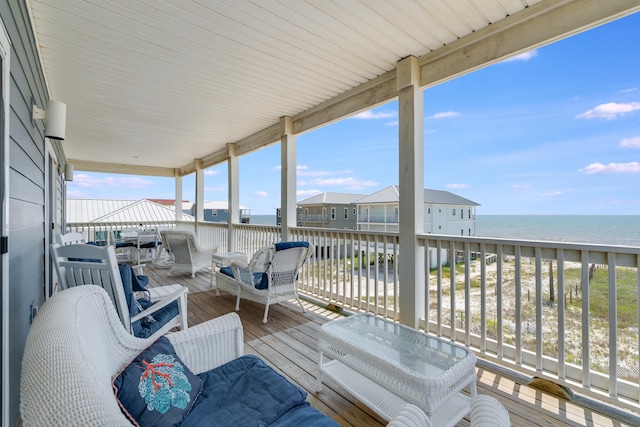 3625 Cape San Blas Rd, Cape San Blas, FL 32456 - exterior space with area for grilling and a water view