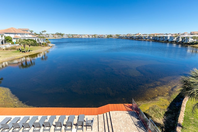 view of water feature