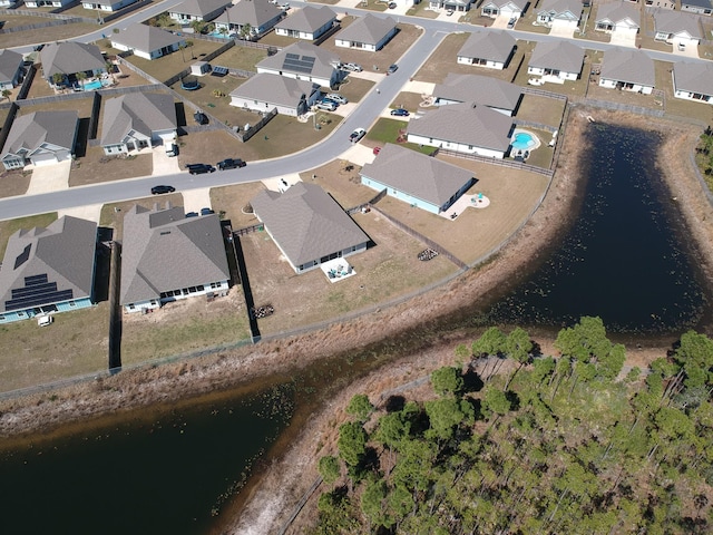 aerial view featuring a residential view