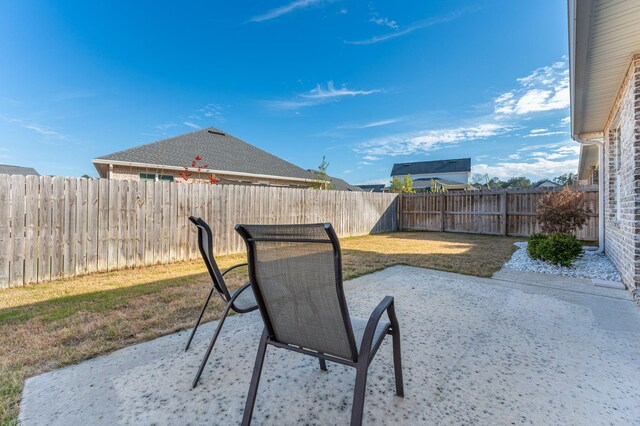 view of patio / terrace featuring a fenced backyard