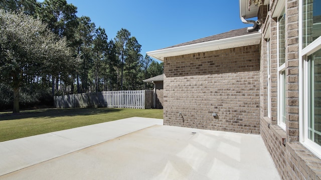 view of patio / terrace with fence