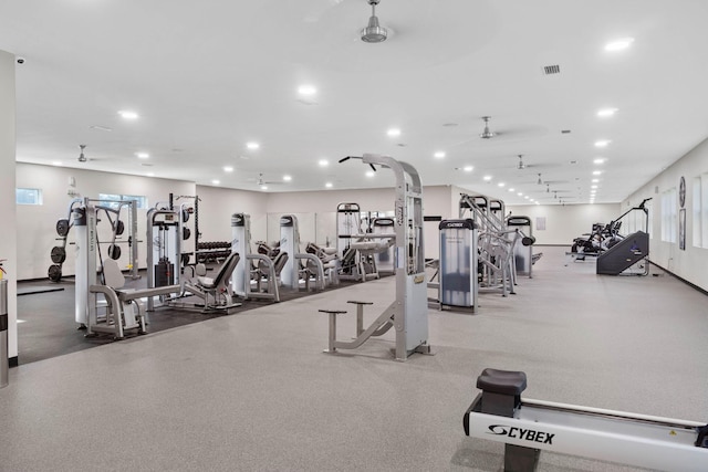 232 Brighton Cv, Freeport, FL 32439 - gym with recessed lighting
