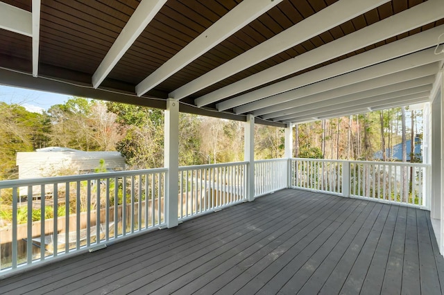 view of wooden terrace