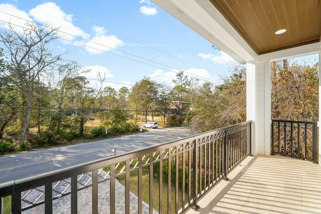 view of balcony