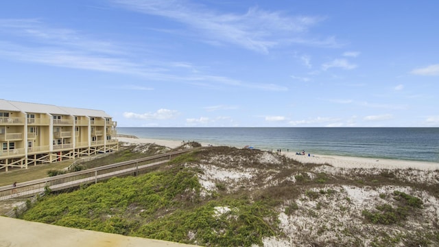 water view featuring a beach view