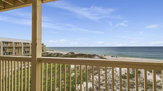 water view featuring a view of the beach