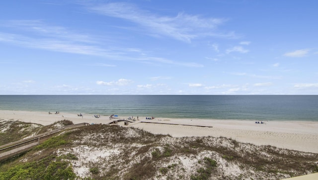 water view with a beach view