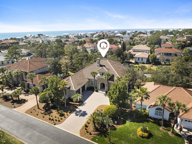 drone / aerial view featuring a residential view