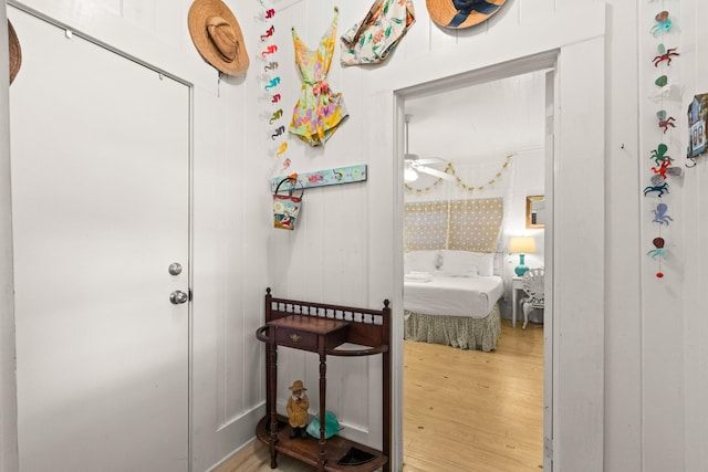 interior space featuring wood finished floors