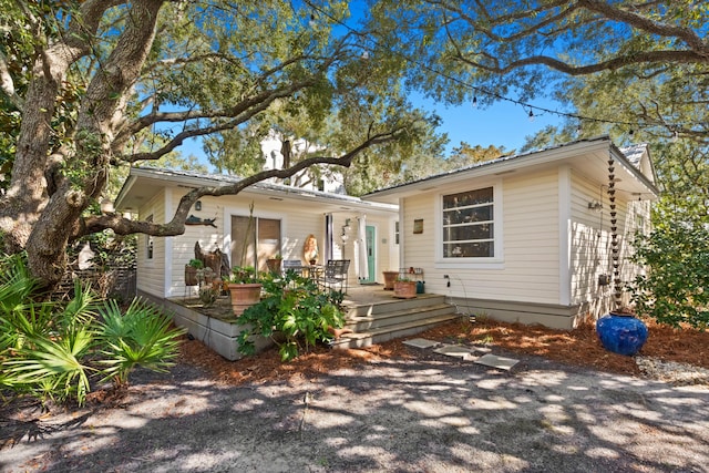 view of bungalow