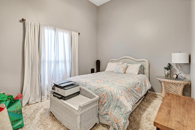 bedroom featuring carpet flooring