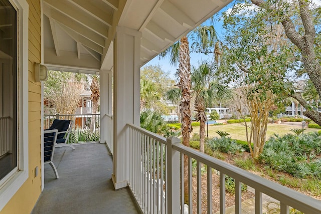 view of balcony