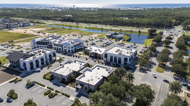 307 W Firethorn Cir Lot 42, Inlet Beach, FL 32461 - aerial view with a water view and a forest view