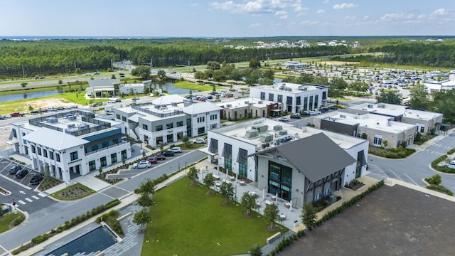307 W Firethorn Cir Lot 42, Inlet Beach, FL 32461 - birds eye view of property featuring a water view