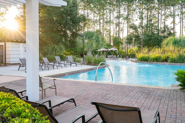 307 W Firethorn Cir Lot 42, Inlet Beach, FL 32461 - pool with a patio area