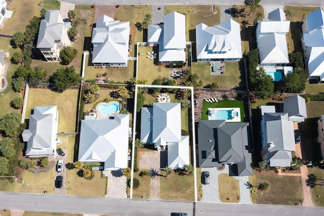 drone / aerial view featuring a residential view