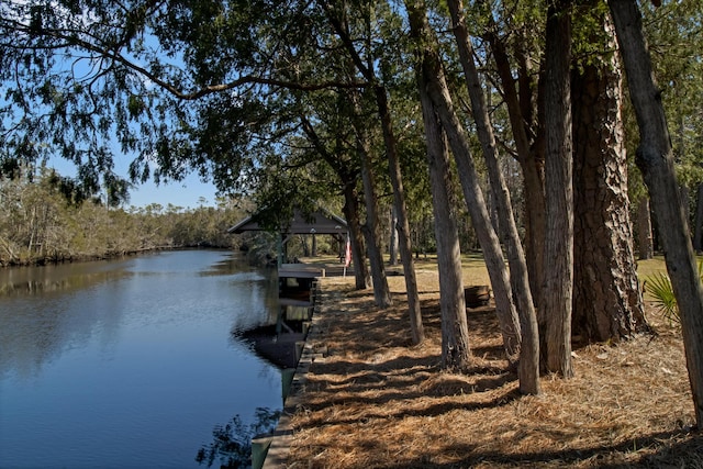 8840 Sand Pine Dr, Navarre, FL 32566 - dock area with a water view