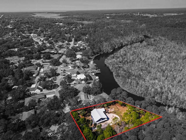 8840 Sand Pine Dr, Navarre, FL 32566 - aerial view with a water view