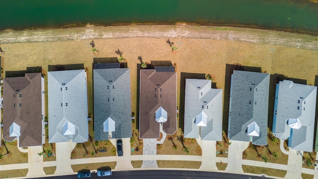 aerial view featuring a residential view