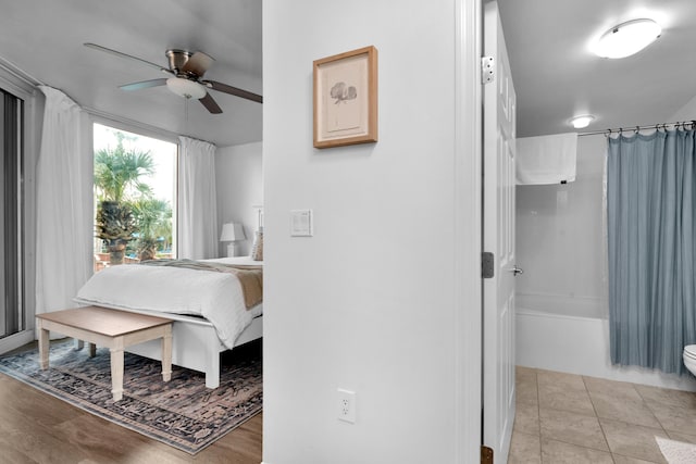 view of tiled bedroom