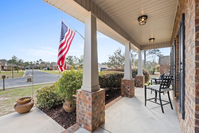 view of patio / terrace featuring covered porch