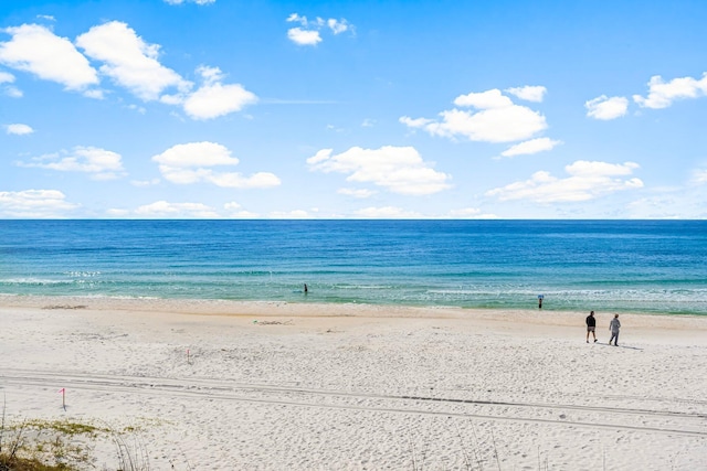 property view of water with a view of the beach