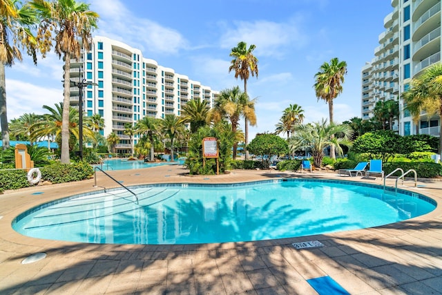 view of pool